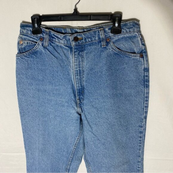 Vintage Levi’s 631 White Orange Tab Light Wash Curvy High Rise Mom Jeans 28 - Picture 13 of 15